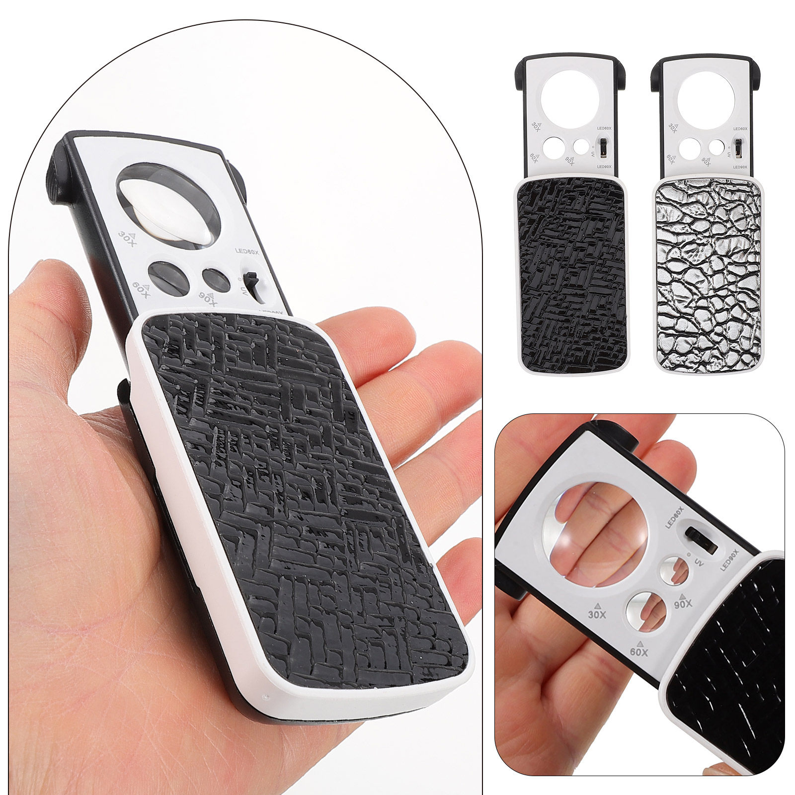 Collectors Coins Jewelry & Watches Of Smithtown - 2Pcs LED Magnifying Glass Illuminated Portable