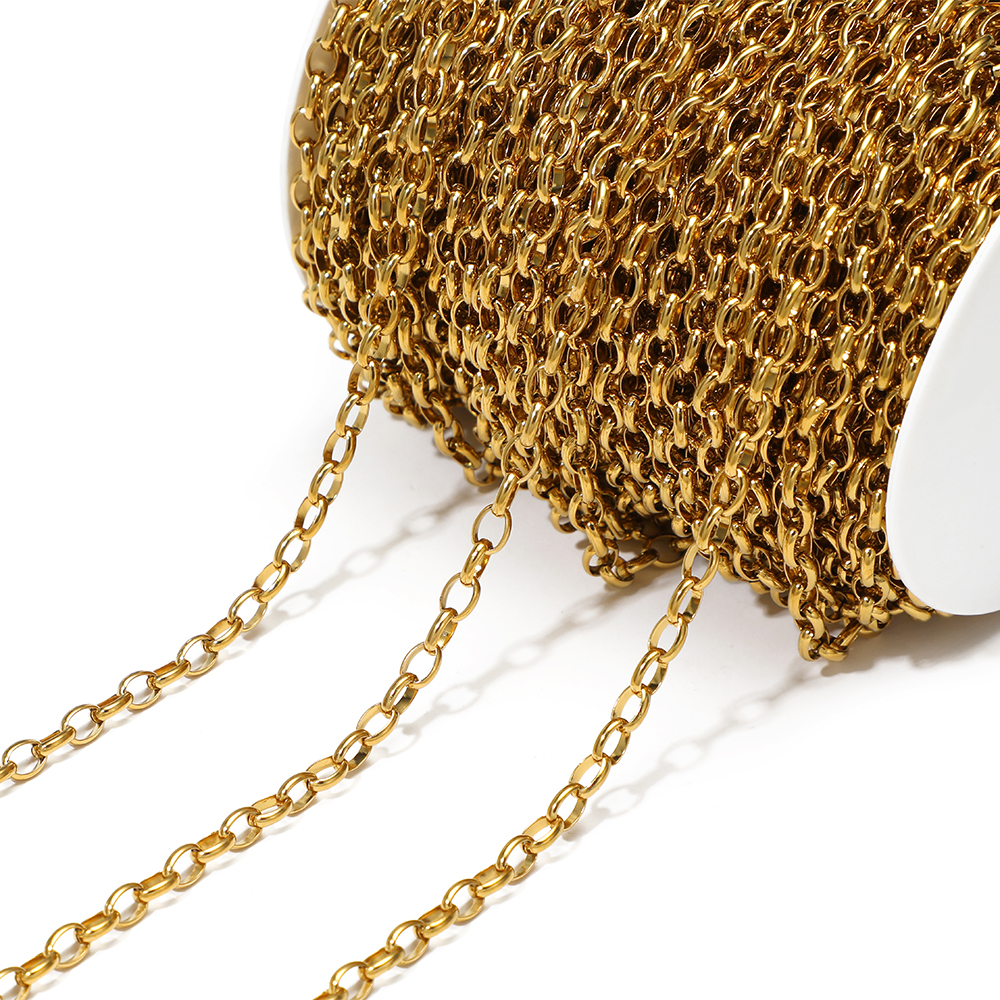 Hip Hop Chain Necklace - 1 Meter Stainless Steel O Shape
