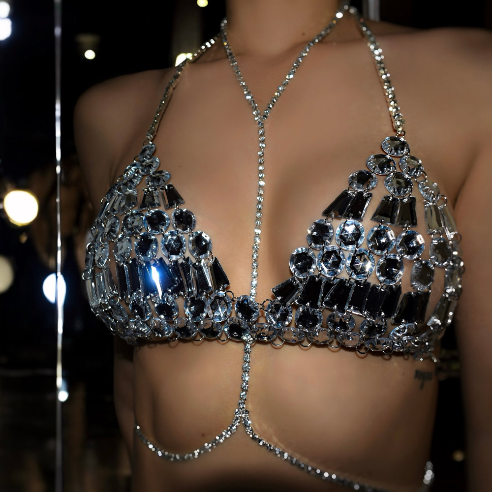 Crystal Choker Necklace - Luxury Full Rhinestone Mesh Choker Necklace