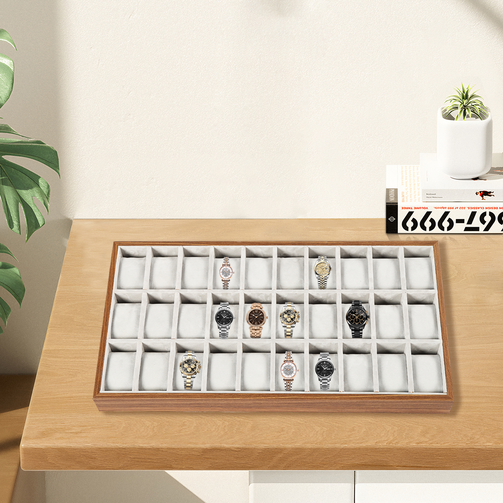 30 Compartments Mdf Watch Box  - Used Jewelry Watches incelemesi ve fiyatı