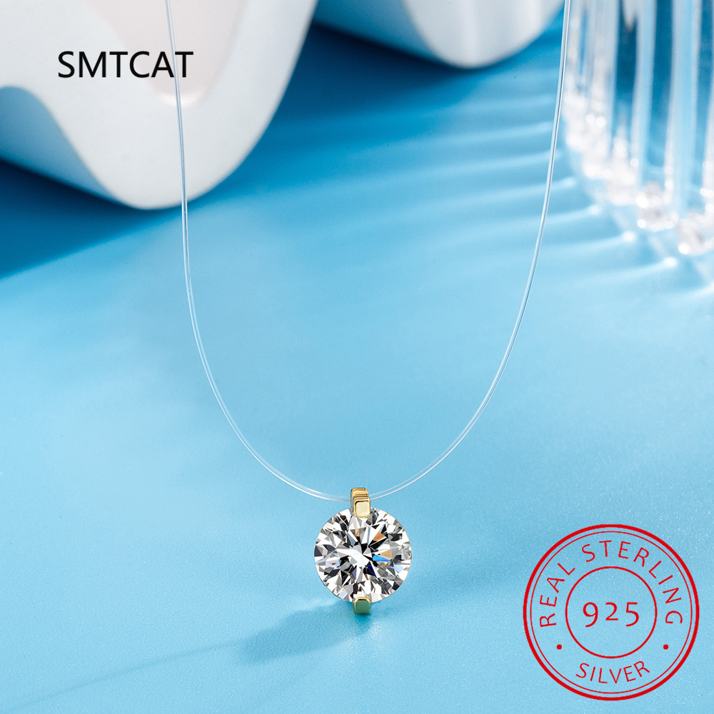 0.5-2CT D Color Moissanite Nec - Crystal Choker Necklace incelemesi ve fiyatı