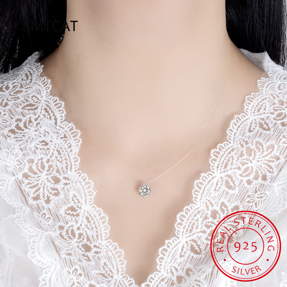 0.5-2CT D Color Moissanite Nec - Crystal Choker Necklace incelemesi ve fiyatı