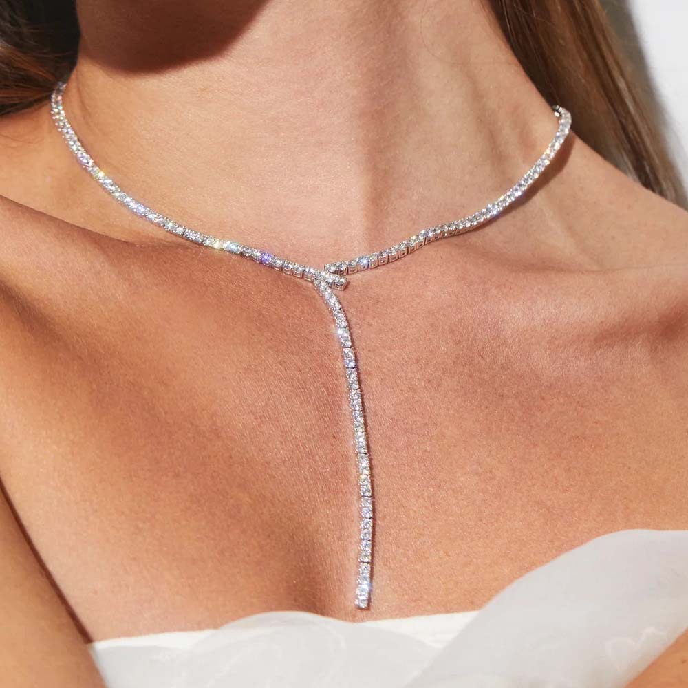 Stonenfans Long Y Shaped Laria - Crystal Choker Necklace incelemesi ve fiyatı