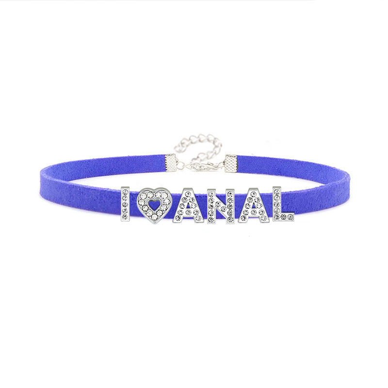 Sexy Hot Rhinestone Letters I  - Crystal Choker Necklace incelemesi ve fiyatı