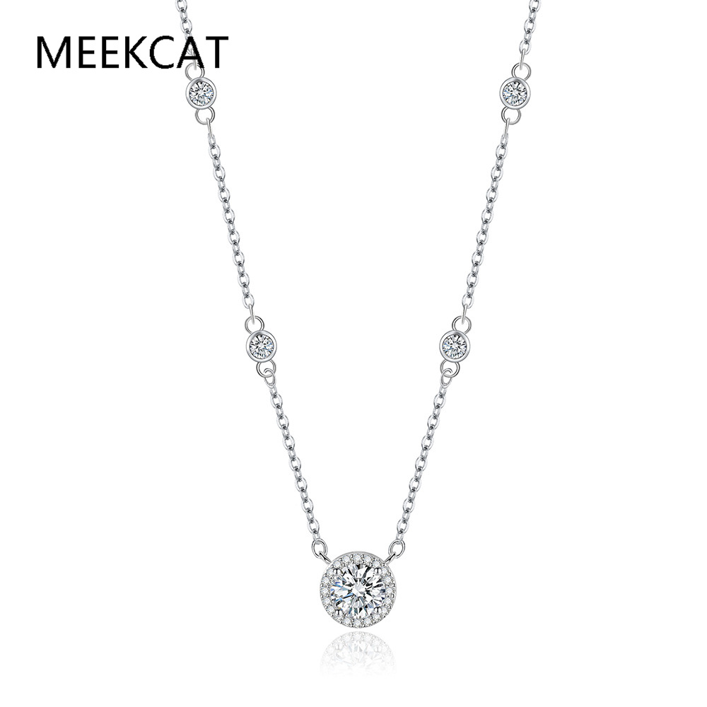 1/2/3CT Moissanite Necklaces f - Crystal Choker Necklace incelemesi ve fiyatı