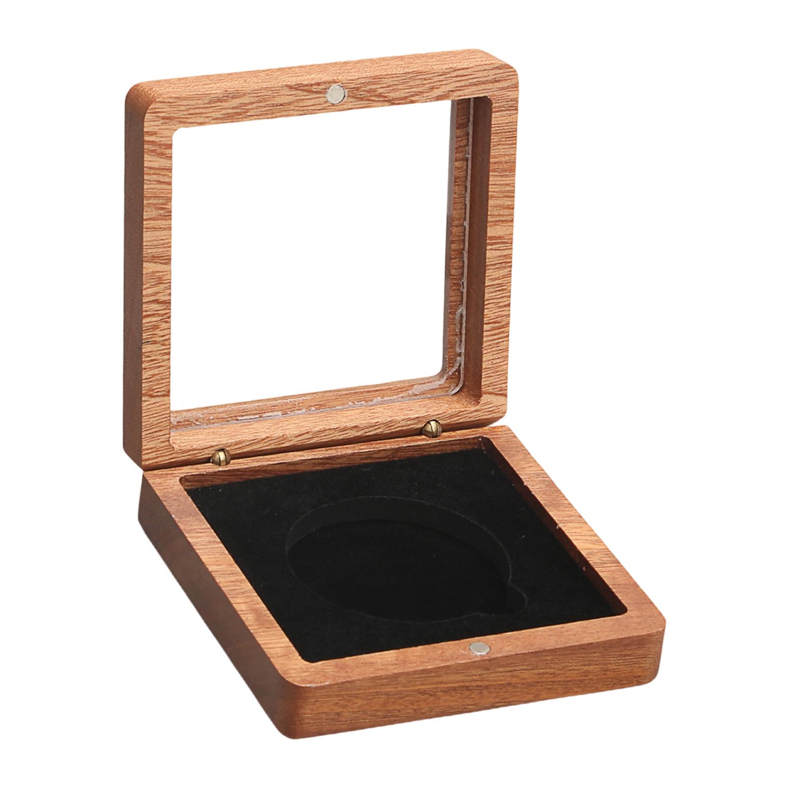 Wooden Collection Case with Cl - Collectors Coins Jewelry & Watches Of Smithtown incelemesi ve fiyatı