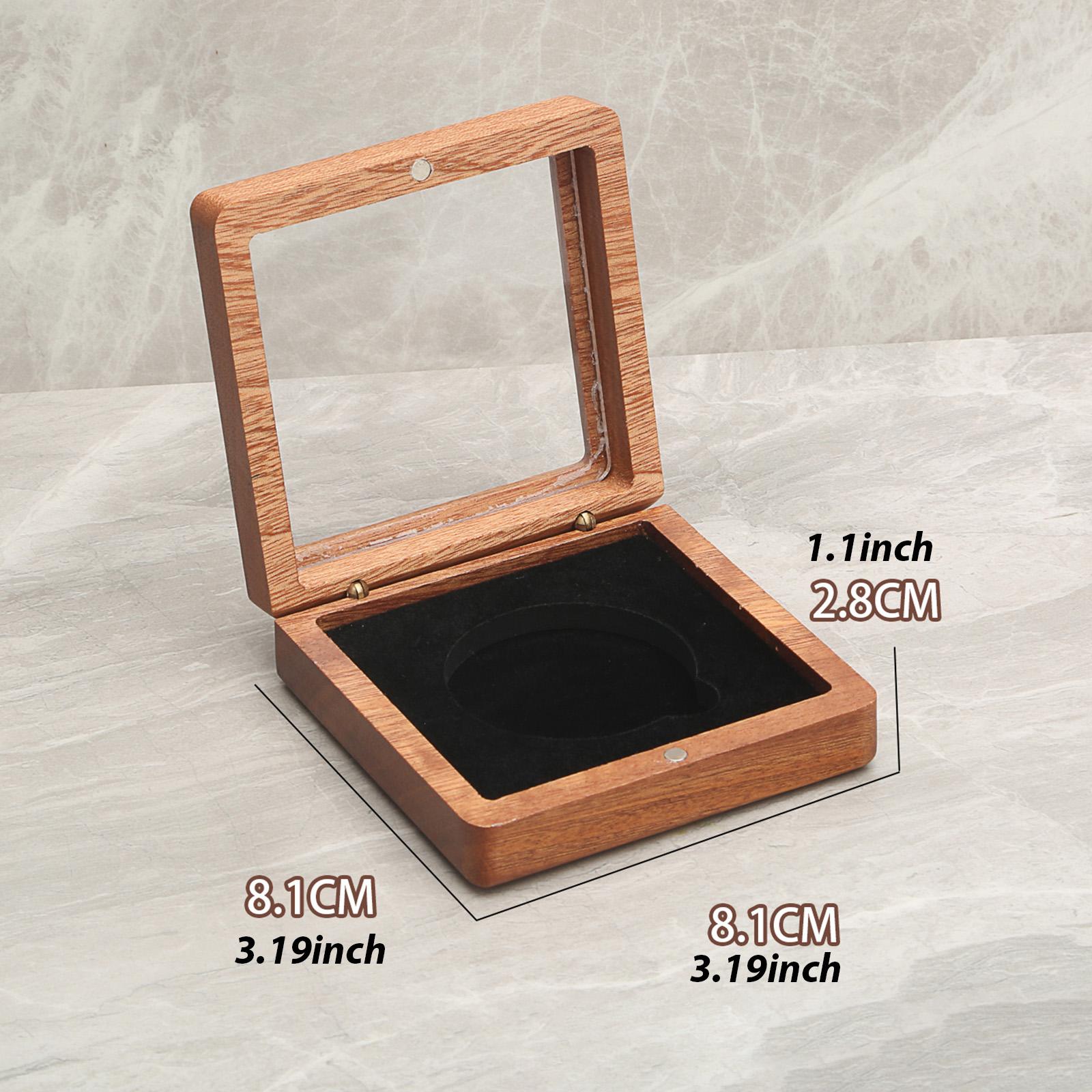 Wooden Collection Case with Cl - Collectors Coins Jewelry & Watches Of Smithtown incelemesi ve fiyatı
