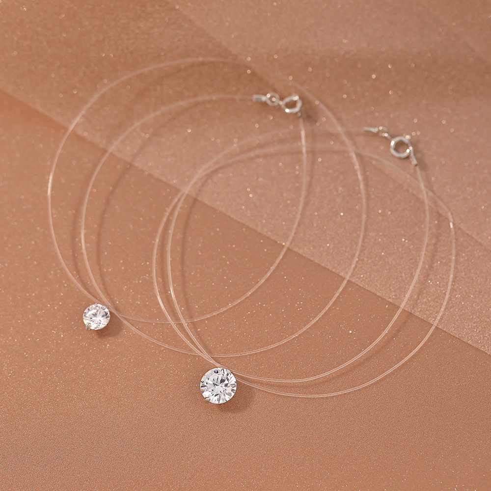 0.5-5CT Moissanite Pendant Nec - Crystal Choker Necklace incelemesi ve fiyatı