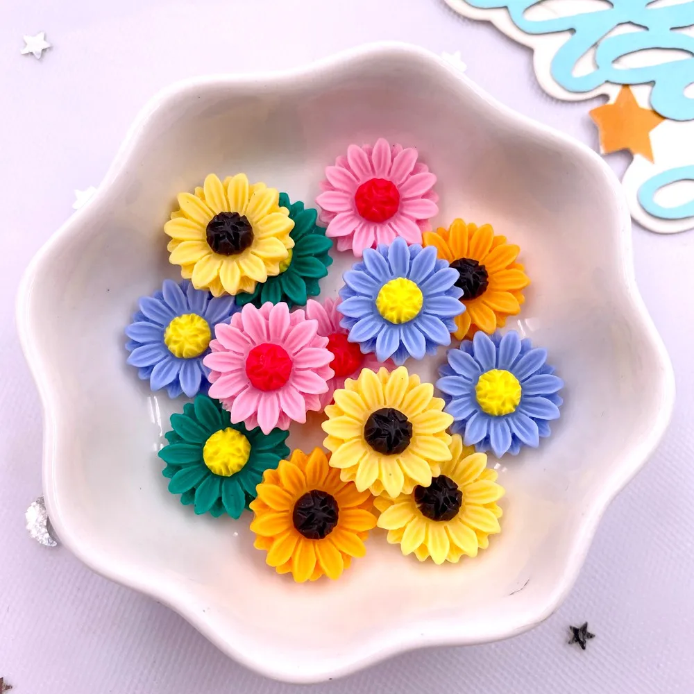 30Pcs Resin Colorful 15mm Sunf - Paradise Jewelry & Watches Llc Miami incelemesi ve fiyatı