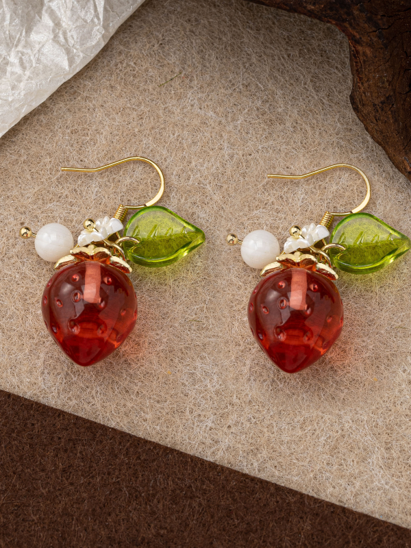 Cute Stberry Fruit Ear Cuffs f - Ear Cuff No Piercing incelemesi ve fiyatı