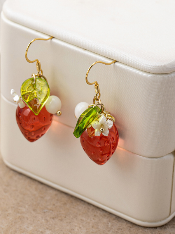 Cute Stberry Fruit Ear Cuffs f - Ear Cuff No Piercing incelemesi ve fiyatı