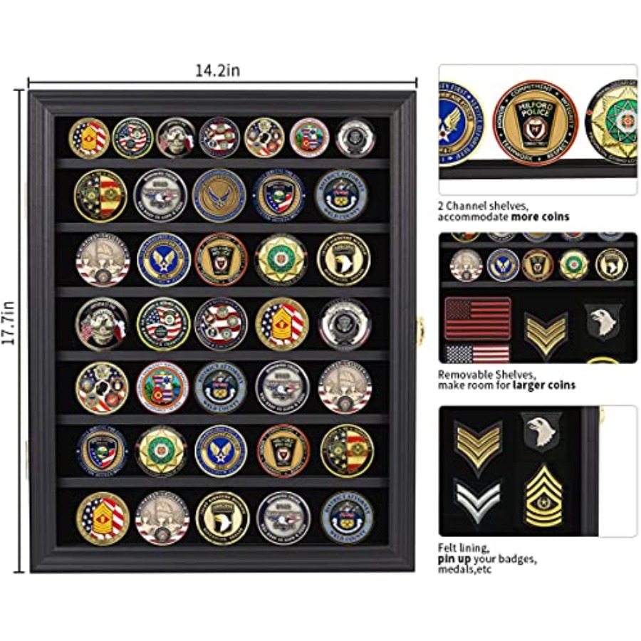 Medals Display Case Wall Frame - Collectors Coins Jewelry & Watches Of Smithtown incelemesi ve fiyatı