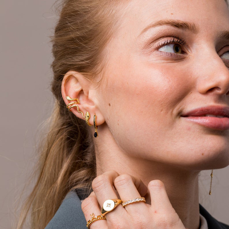 F.I.N.S Stack Creative Snake 9 - Ear Cuff No Piercing incelemesi ve fiyatı