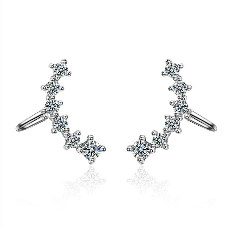 KOFSAC New Luxury Crystal CZ S - Ear Cuff No Piercing incelemesi ve fiyatı