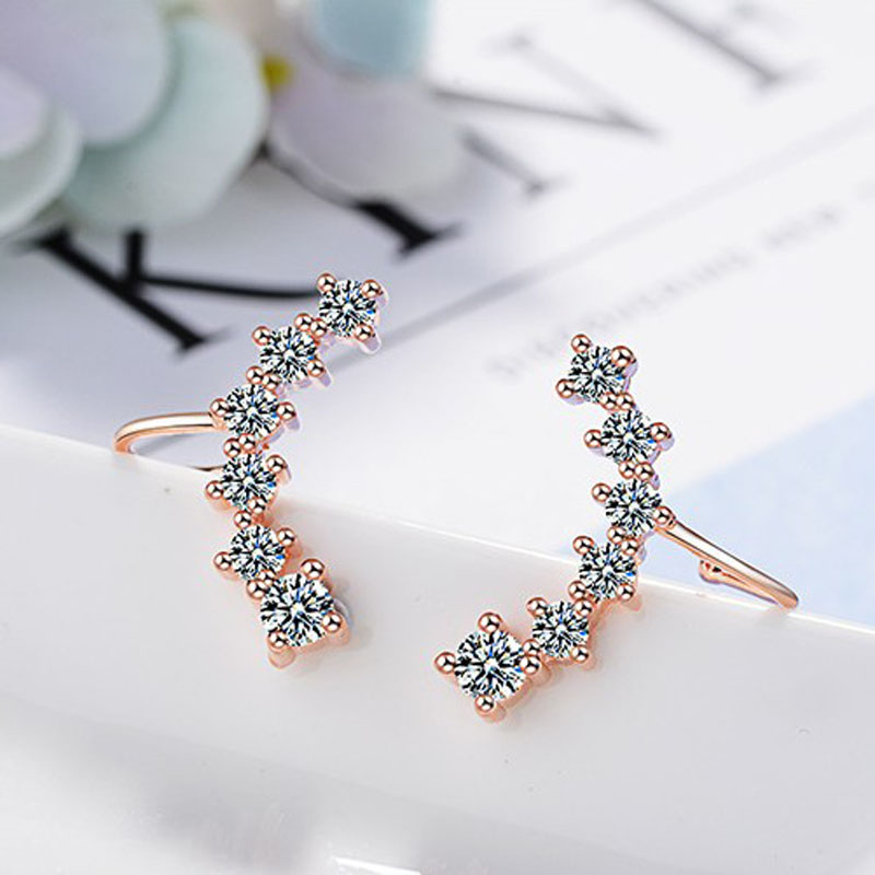 KOFSAC New Luxury Crystal CZ S - Ear Cuff No Piercing incelemesi ve fiyatı