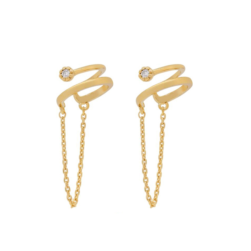 KEYOUNUO Gold Filled Silver Co - Ear Cuff No Piercing incelemesi ve fiyatı