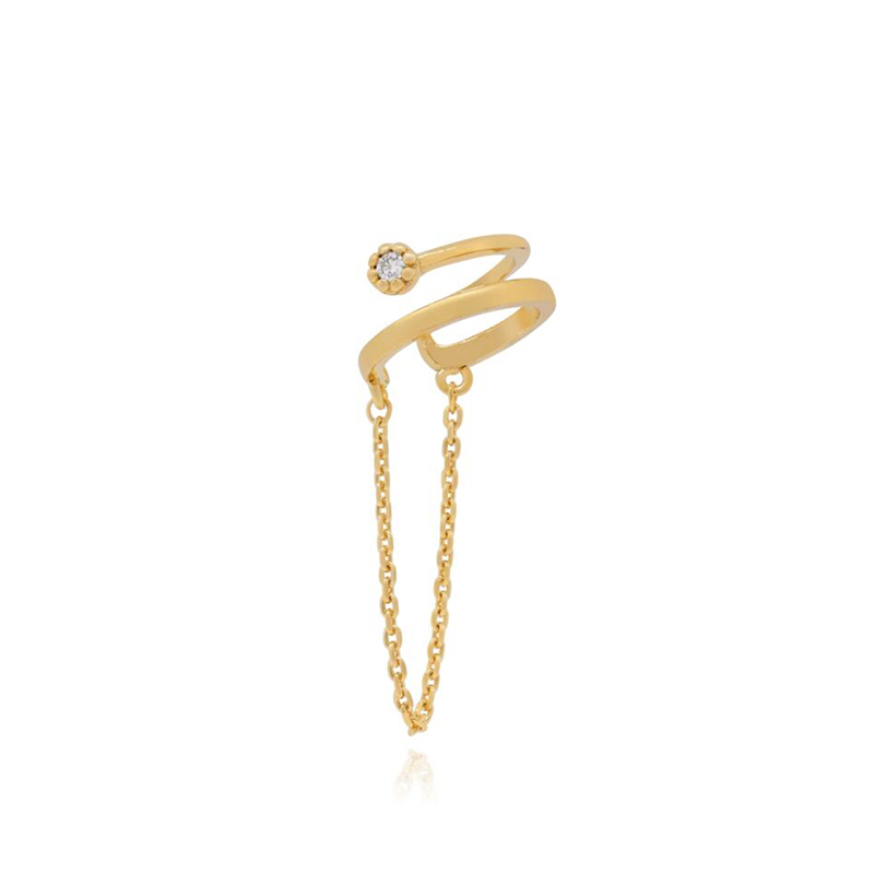 KEYOUNUO Gold Filled Silver Co - Ear Cuff No Piercing incelemesi ve fiyatı