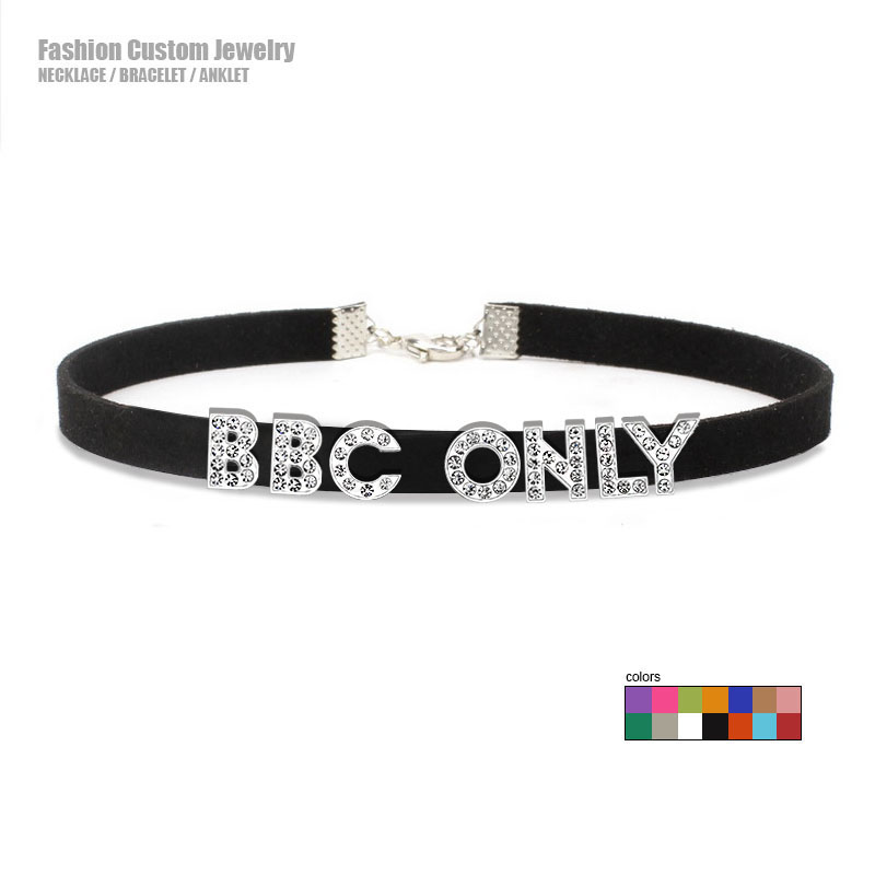 Rhinestone Letter BBC ONLY Nec - Crystal Choker Necklace incelemesi ve fiyatı