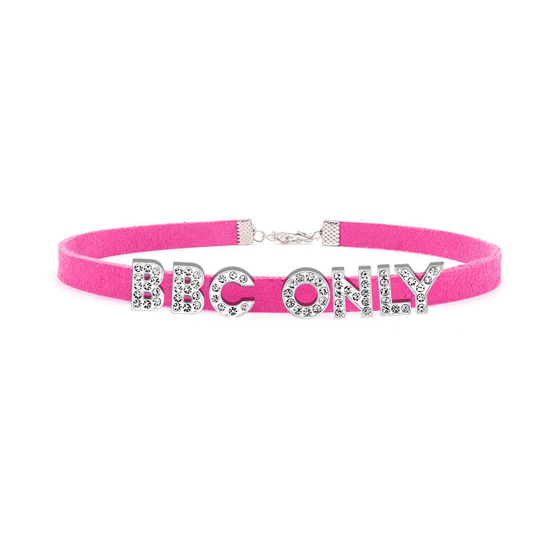 Rhinestone Letter BBC ONLY Nec - Crystal Choker Necklace incelemesi ve fiyatı