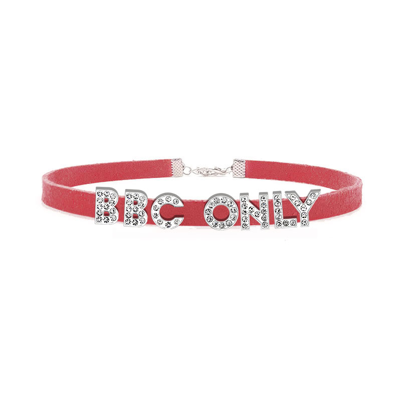 Rhinestone Letter BBC ONLY Nec - Crystal Choker Necklace incelemesi ve fiyatı