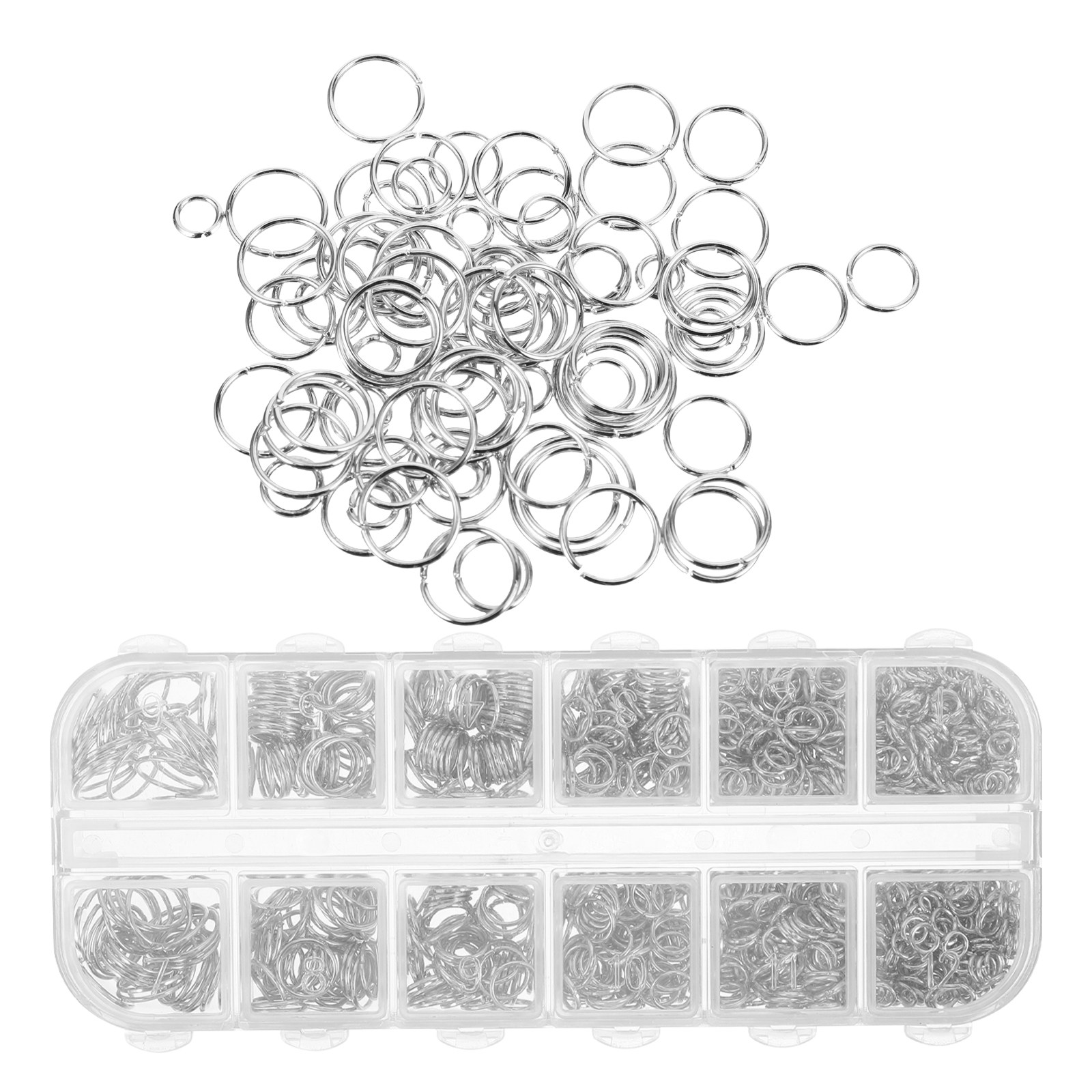 1200Pcs Metal Open Jump Rings  - Jewelry Repair & Watches Photos incelemesi ve fiyatı