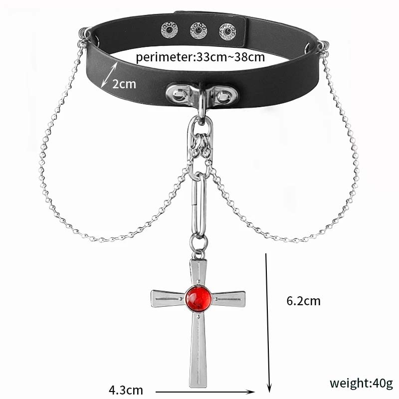 Anime Rosario And Vampire Red  - Crystal Choker Necklace incelemesi ve fiyatı