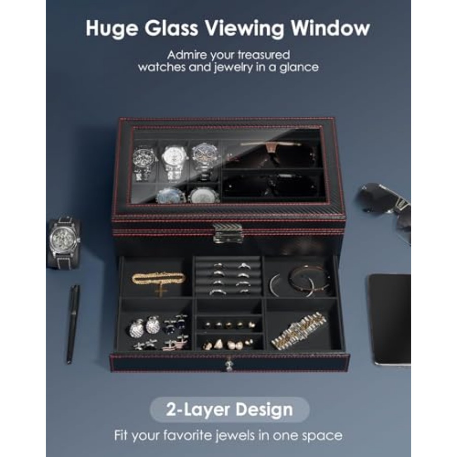 Watch Jewelry Box Organizer, 2 - Jewelry And Watches Box incelemesi ve fiyatı