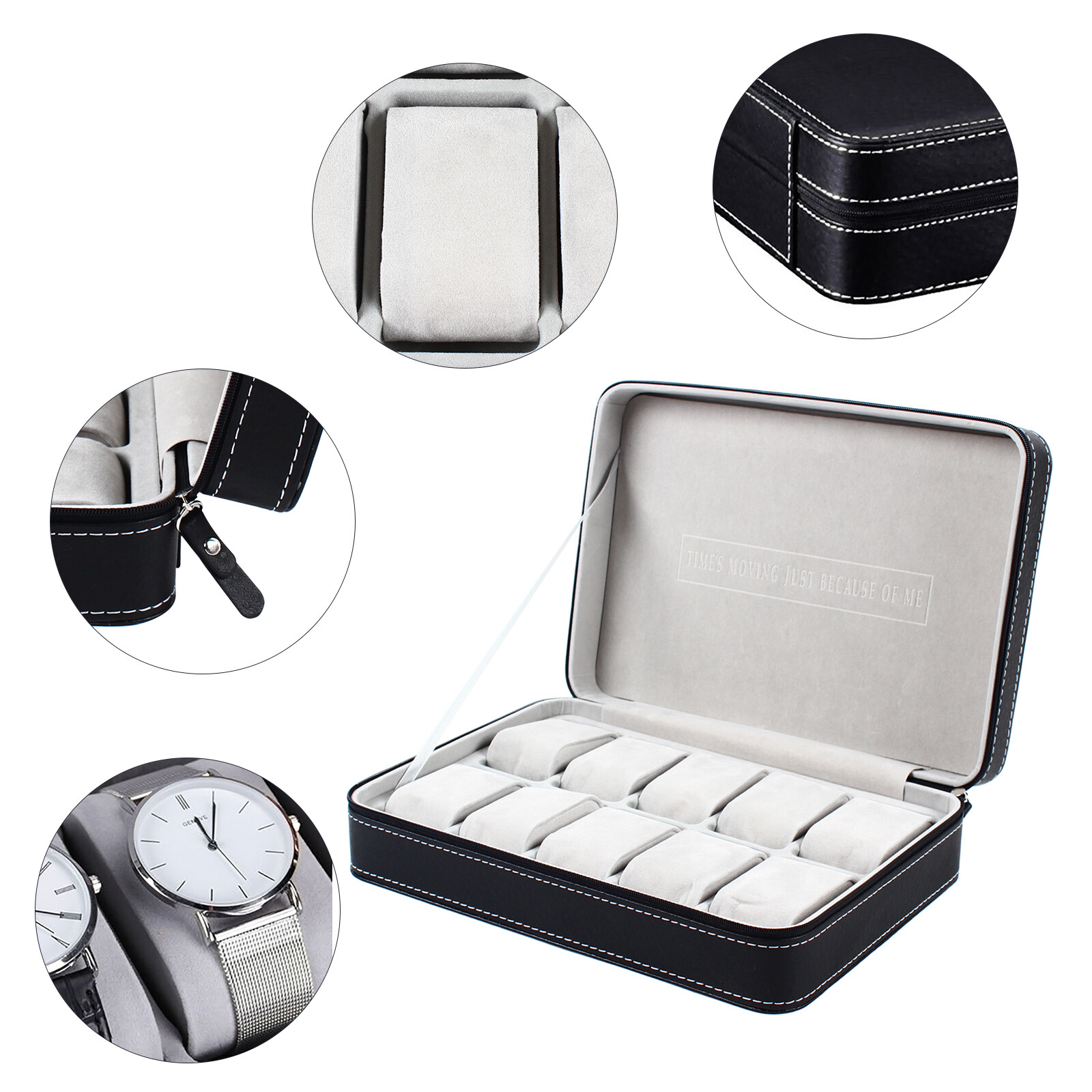 Bymaocar Portable 6 Slot Zippe - Jewelry And Watches Box incelemesi ve fiyatı