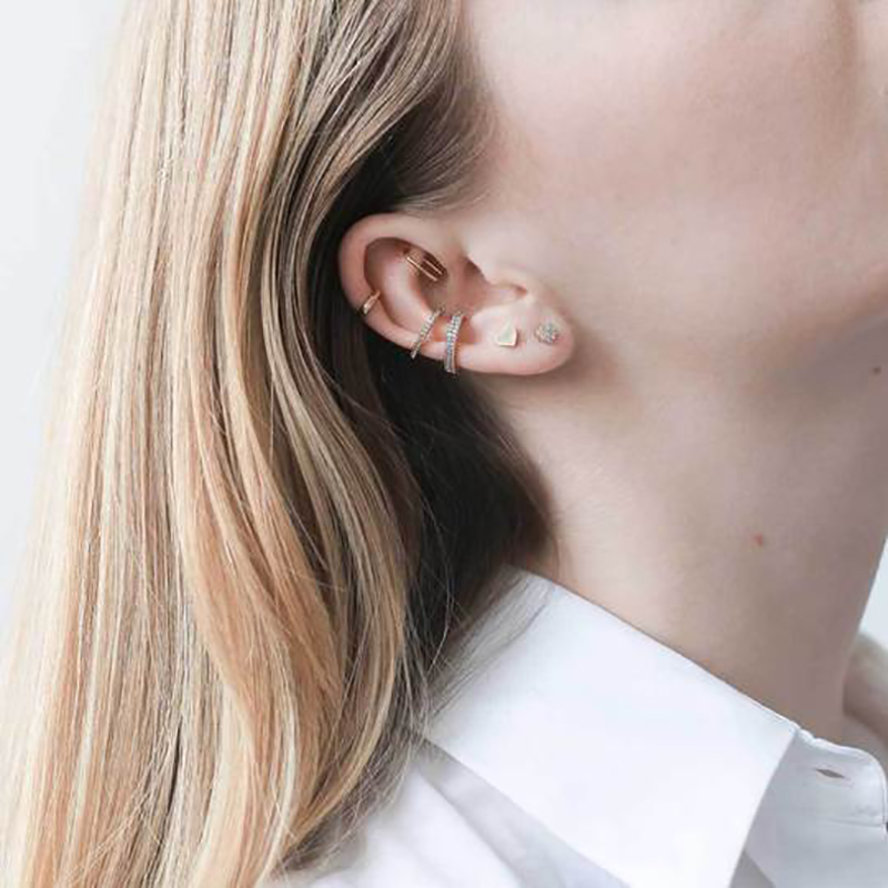 CRMYA Luxury Gold Silver Fille - Ear Cuff No Piercing incelemesi ve fiyatı