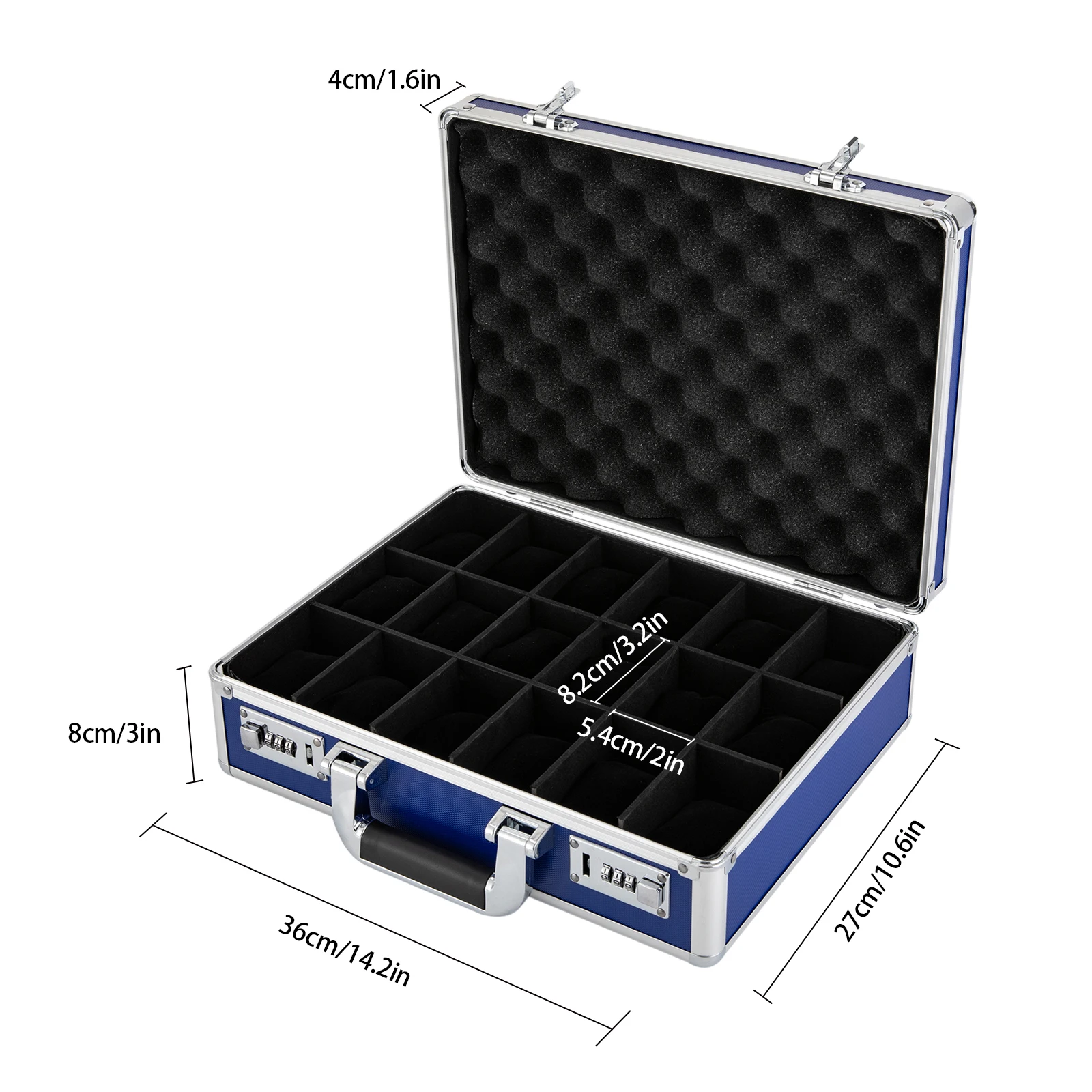 18 slot watch case with lock d - Used Jewelry Watches incelemesi ve fiyatı