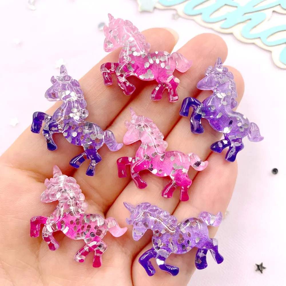 6PCS Colorful Resin Glitter 3D - Paradise Jewelry & Watches Llc Miami incelemesi ve fiyatı