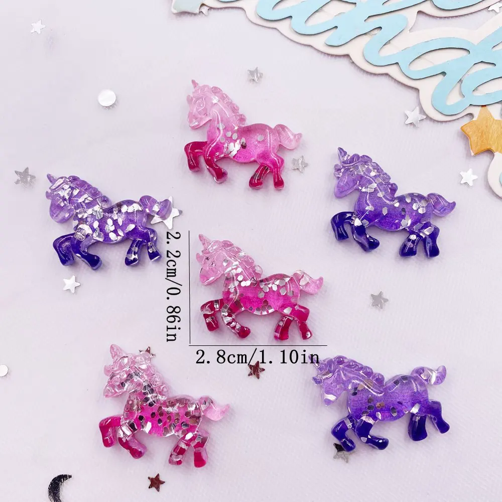 6PCS Colorful Resin Glitter 3D - Paradise Jewelry & Watches Llc Miami incelemesi ve fiyatı