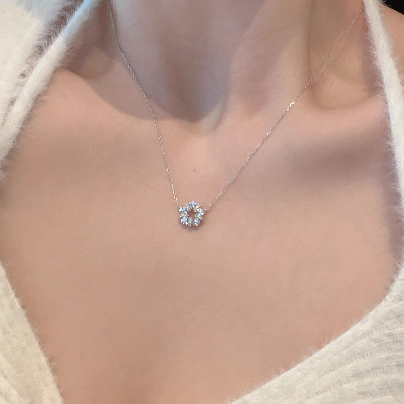 925 Sterling Silver Exquisite  - Crystal Choker Necklace incelemesi ve fiyatı
