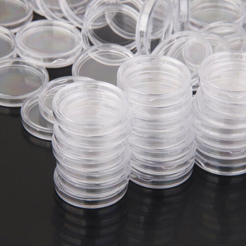 100 Clear Round Coin Holders 3 - Collectors Coins Jewelry & Watches Of Smithtown incelemesi ve fiyatı
