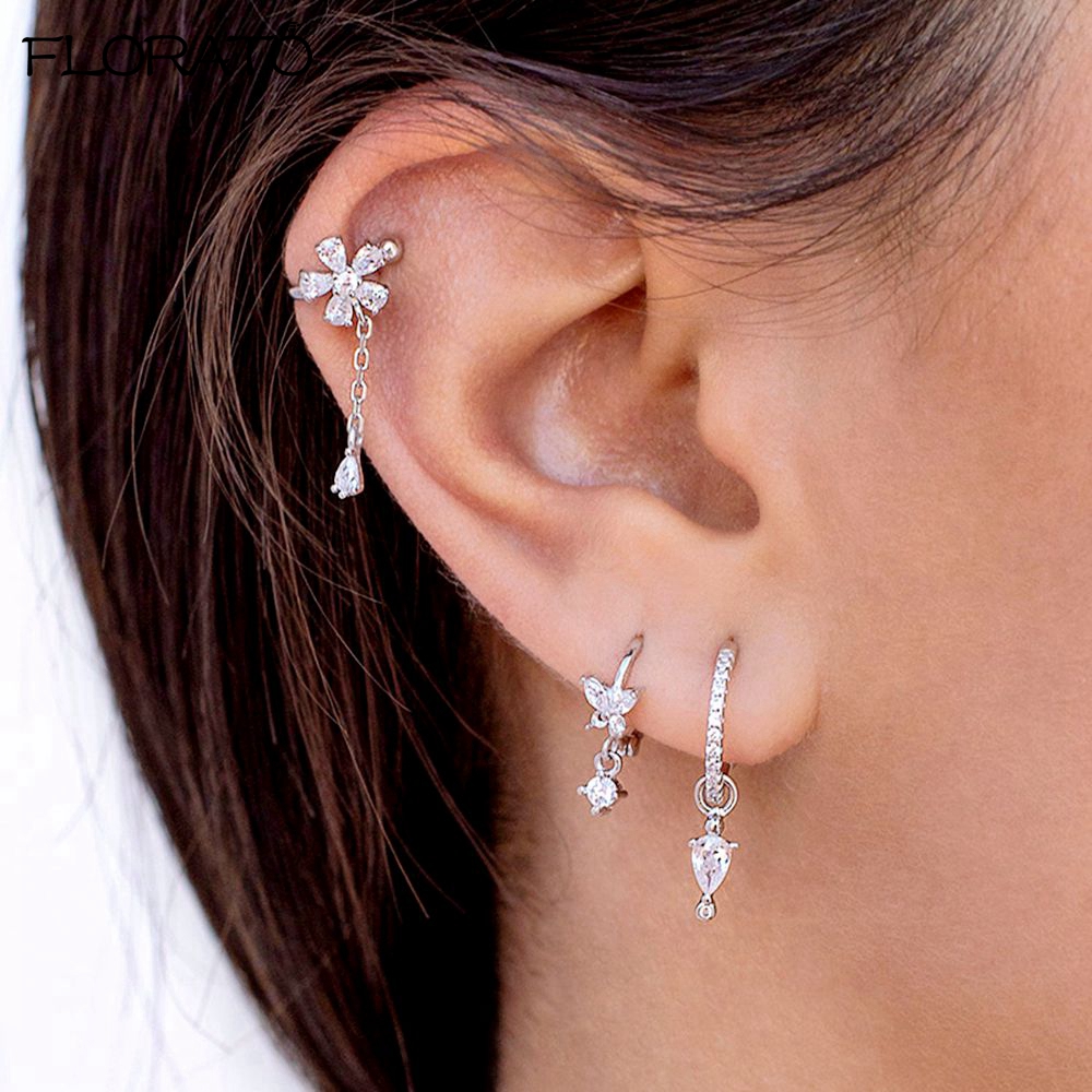1PCS 18K Gold Earings Clip on  - Ear Cuff No Piercing incelemesi ve fiyatı