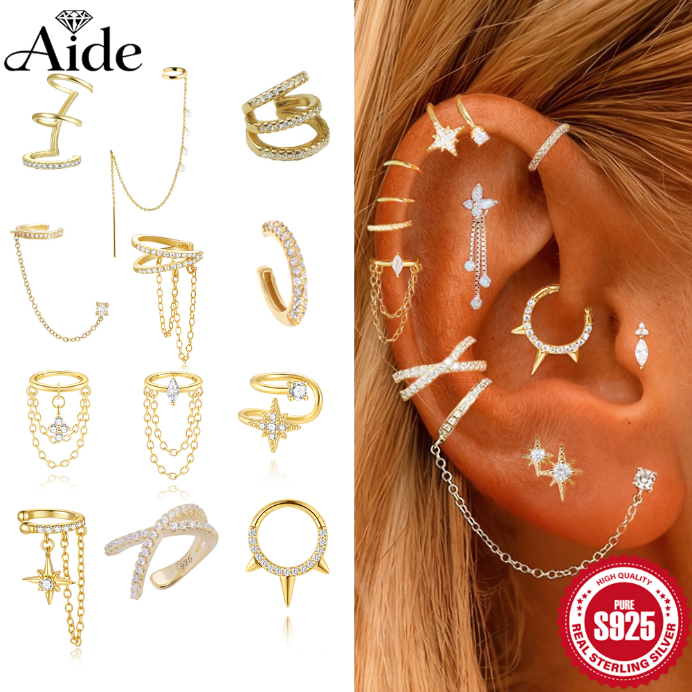 Aide 1PC 925 Sterling Silver S - Ear Cuff No Piercing incelemesi ve fiyatı