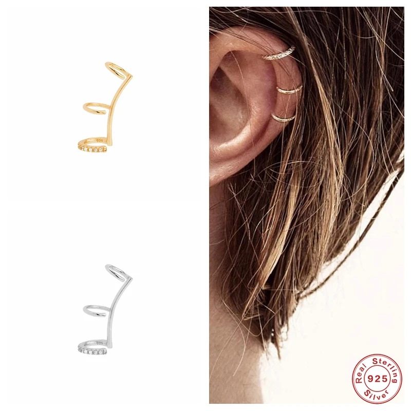 Aide 1PC 925 Sterling Silver S - Ear Cuff No Piercing incelemesi ve fiyatı