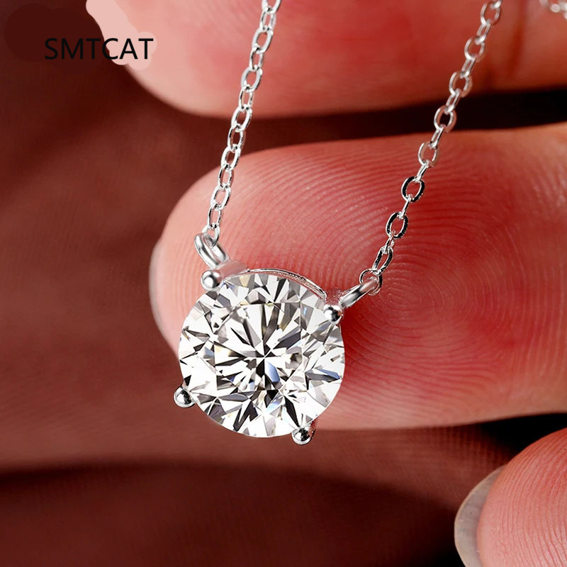 Mini 5mm/4mm D Moissanite 925  - Crystal Choker Necklace incelemesi ve fiyatı