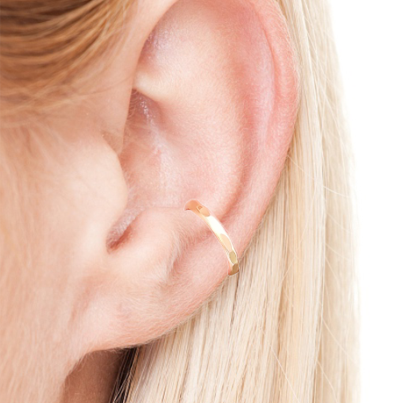 925 Silver Ear Clip 14K Gold F - Ear Cuff No Piercing incelemesi ve fiyatı