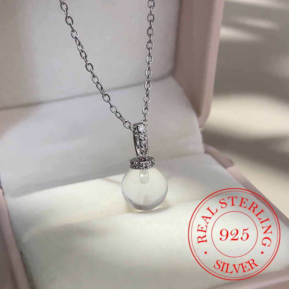 925 Sterling Silver Simple Tra - Crystal Choker Necklace incelemesi ve fiyatı