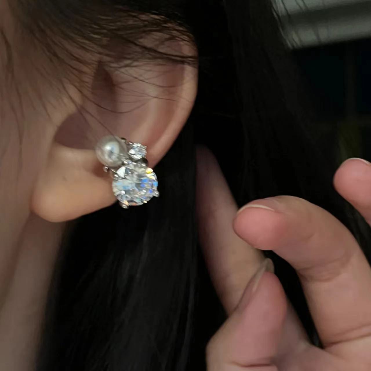 1Pcs Shiny Imitation Pearl Zir - Ear Cuff No Piercing incelemesi ve fiyatı
