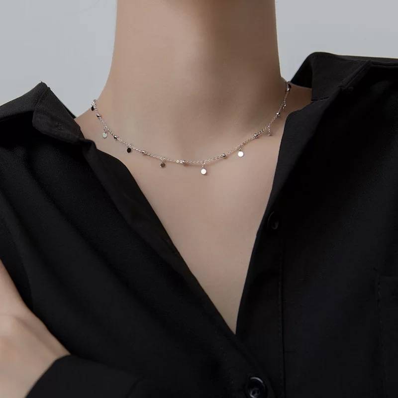 925 Sterling Silver Delicate J - Crystal Choker Necklace incelemesi ve fiyatı