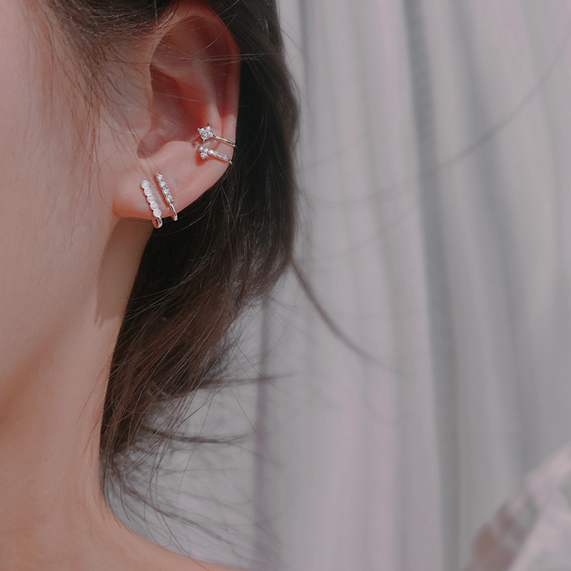 925 Sterling Silver Asymmetric - Ear Cuff No Piercing incelemesi ve fiyatı