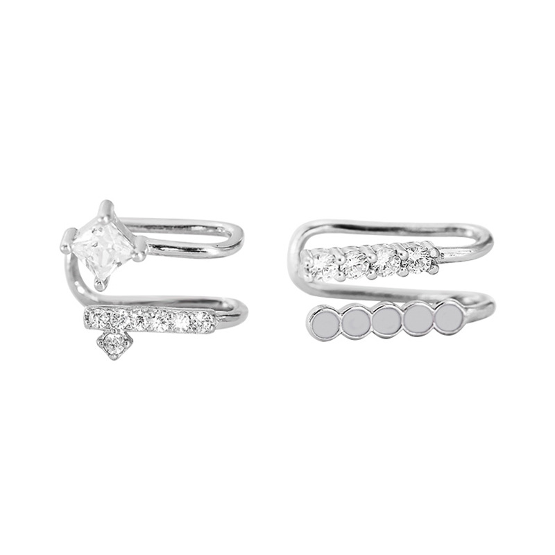925 Sterling Silver Asymmetric - Ear Cuff No Piercing incelemesi ve fiyatı
