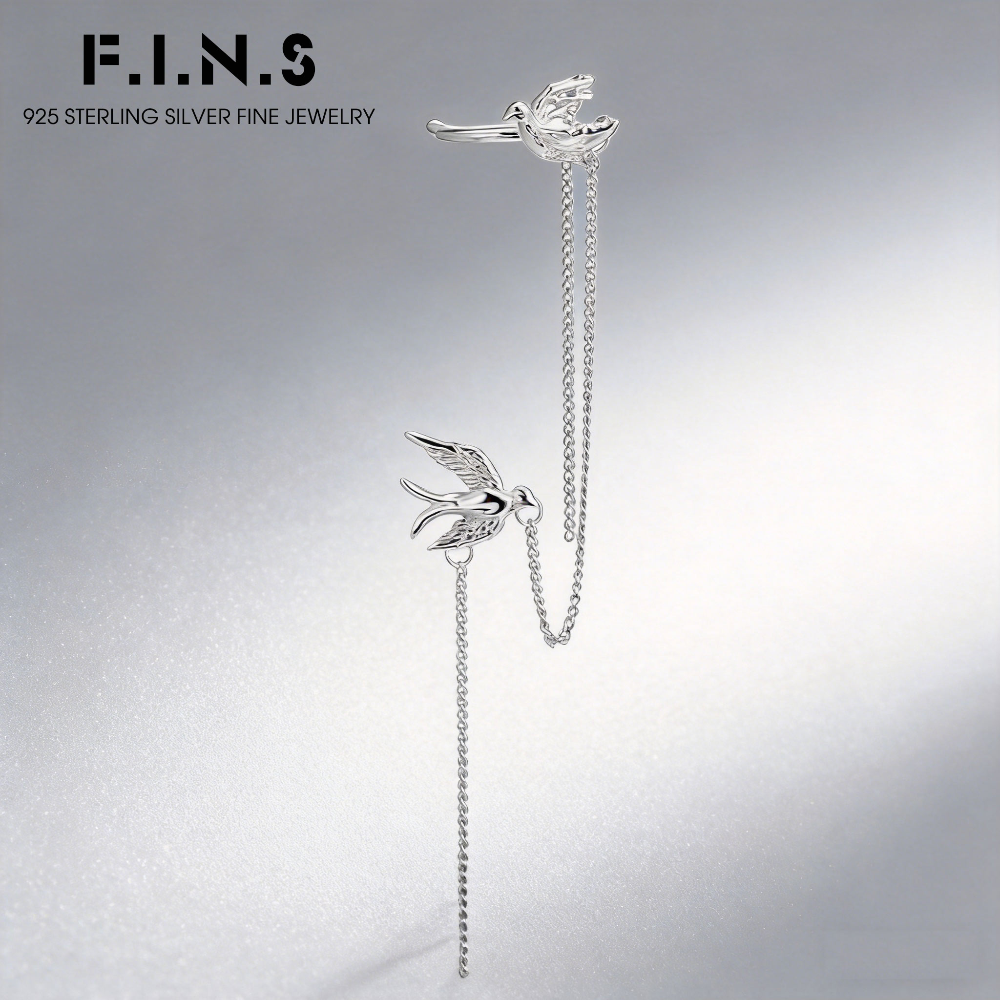 F.I.N.S Bird-Shaped S925 Sterl - Ear Cuff No Piercing incelemesi ve fiyatı