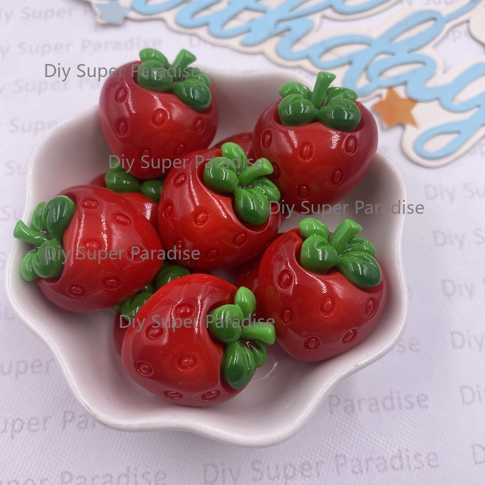 8PCS Resin Kawaii Colorful Red - Paradise Jewelry & Watches Llc Miami incelemesi ve fiyatı