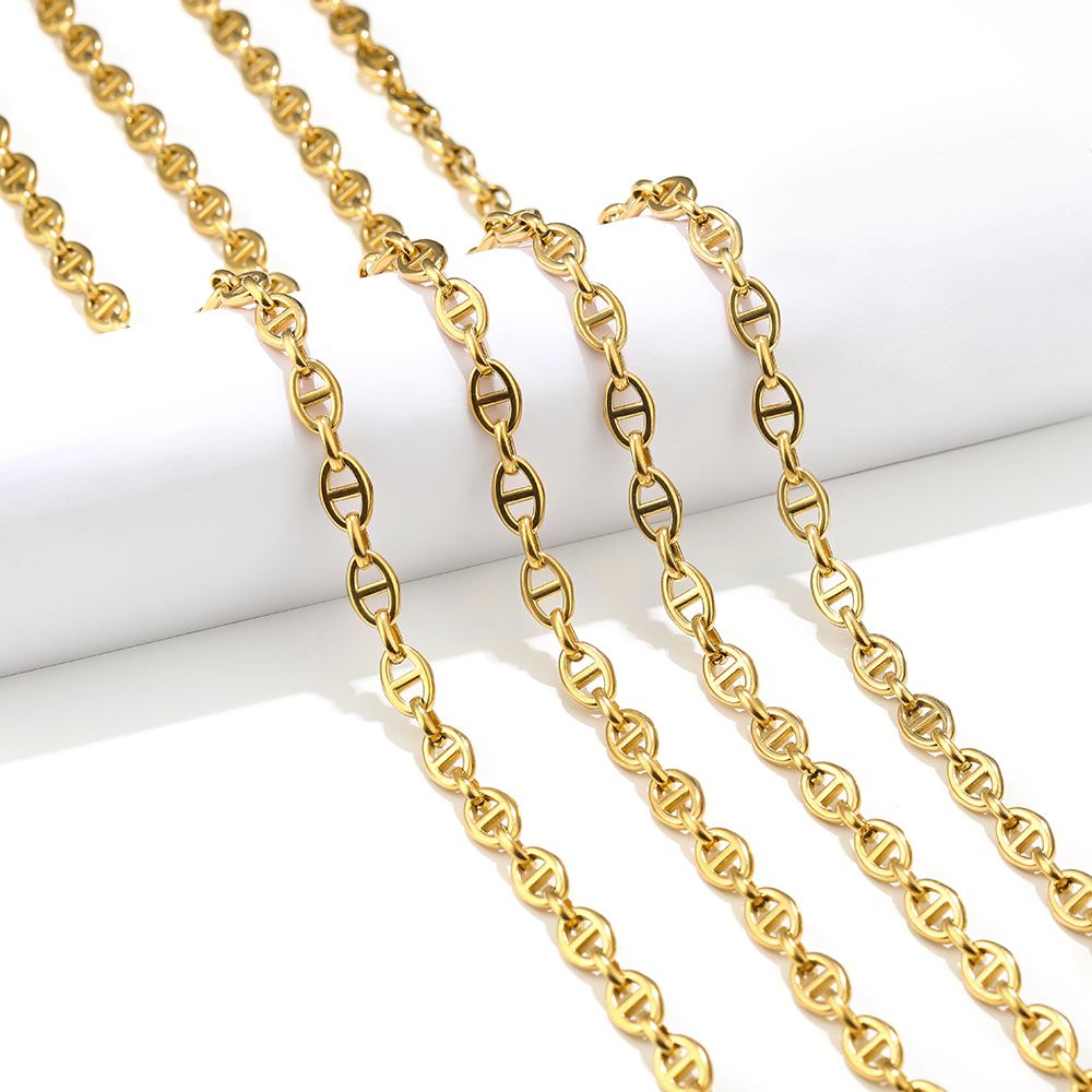 1 Meter Stainless Steel Coffee - Hip Hop Chain Necklace incelemesi ve fiyatı