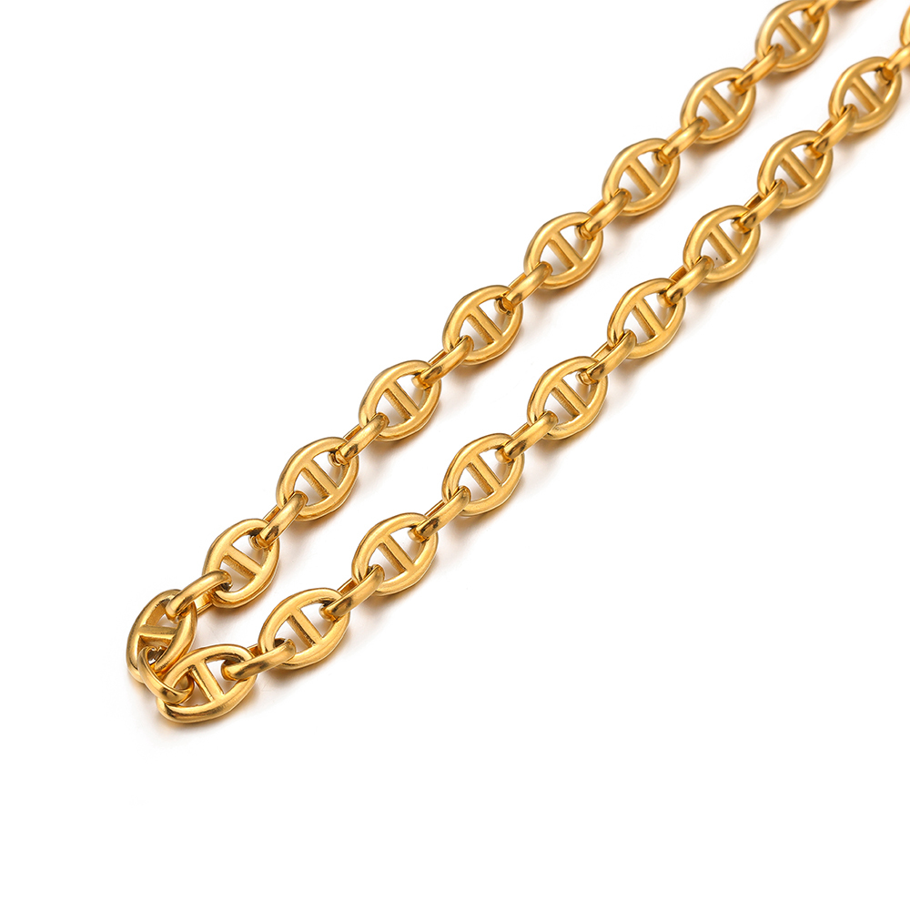 1 Meter Stainless Steel Coffee - Hip Hop Chain Necklace incelemesi ve fiyatı