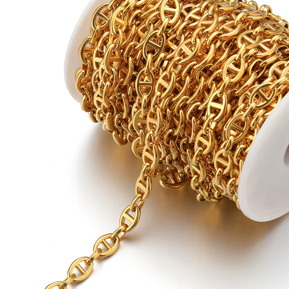 1 Meter Stainless Steel Coffee - Hip Hop Chain Necklace incelemesi ve fiyatı