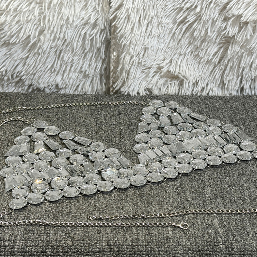 Luxury Full Rhinestone Mesh Ch - Crystal Choker Necklace incelemesi ve fiyatı